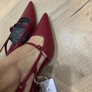 Stradivarius Burgundy Pointed Heels